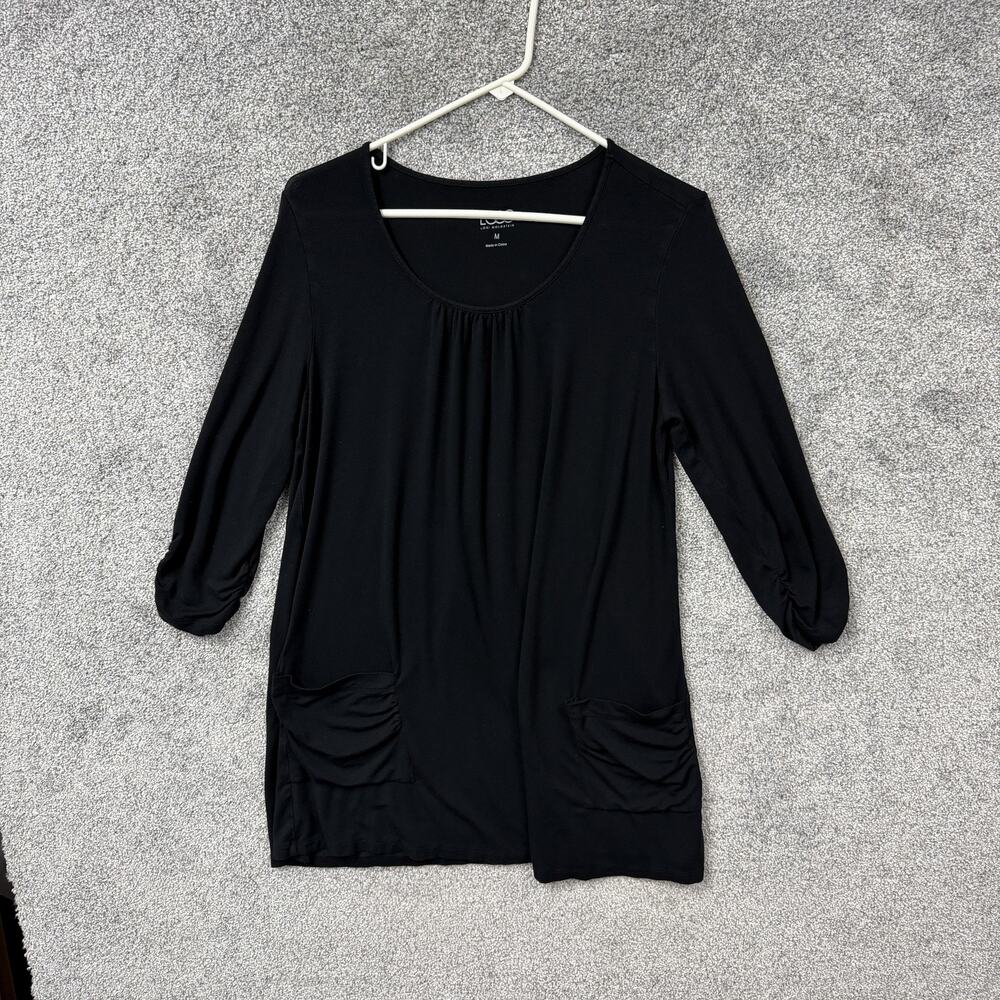LOGO By Lori Goldstein Tunic Top M Lagenlook Twee Indie Sleaze Oversized Artsy